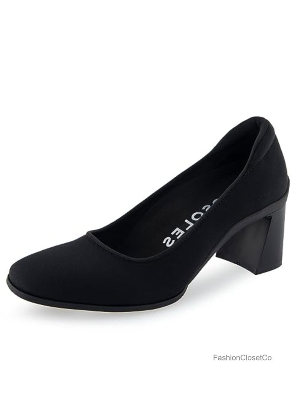 Aerosoles Casta Women's Square Toe Block Heel Pumps with Cushioned Insole